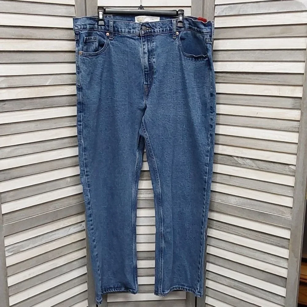 Mens Fit Flex Jeans Relaxed Fit | Signature by Levi Strauss & Co | 42X30